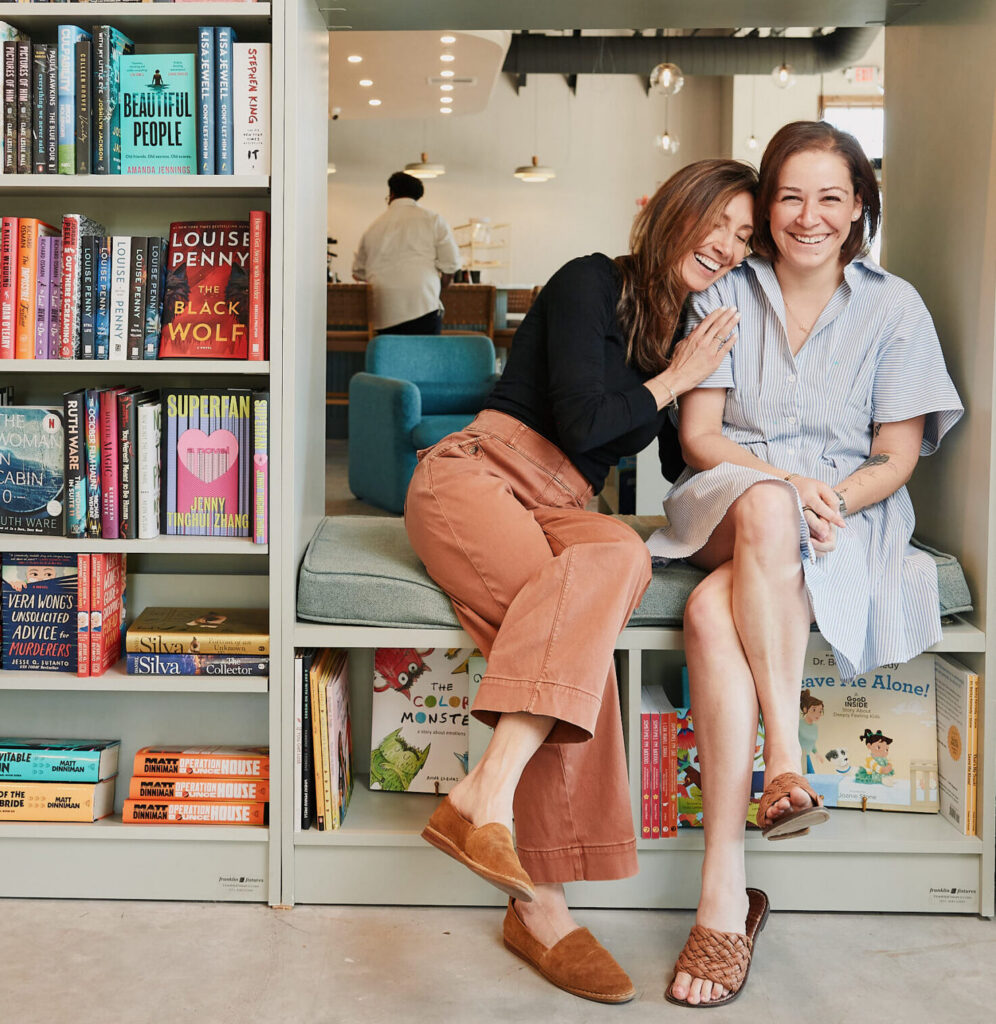 Brittany Smith (l.) and Amie Waltzer (r.), owners of The Book Bird.